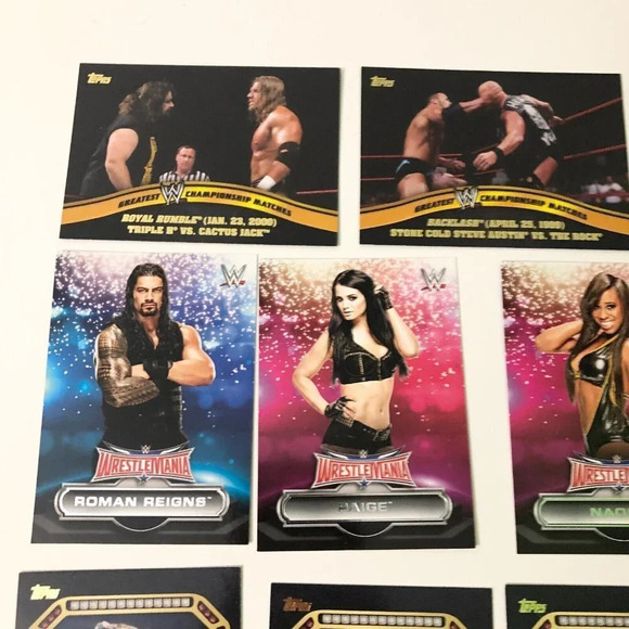 2014 WWE  Topps Lot of 22 Wrestling Cards Championship Contenders Wrestlemania - Picture 8 of 16